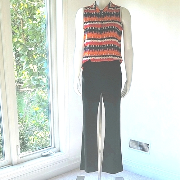 Banana Republic Petite Women's Abstract Sleeveless Top Size M - Picture 6 of 8